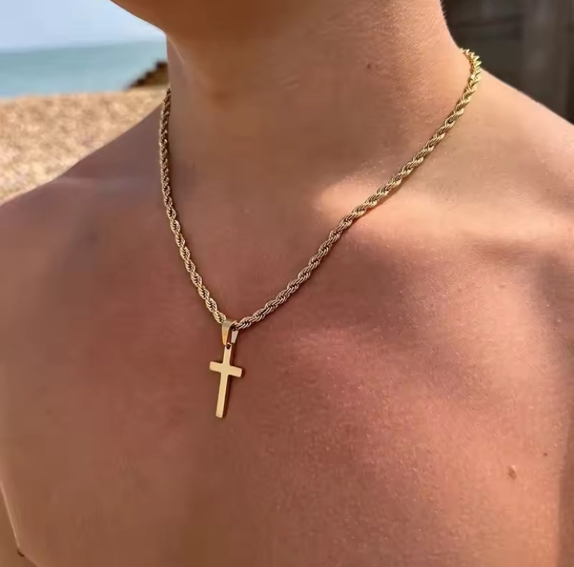 The OG Gold Cross Pendant Necklace